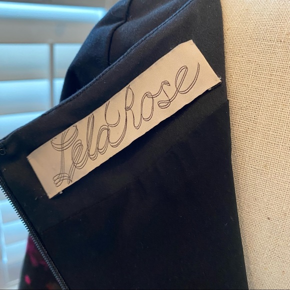 LELA ROSE Half-Sleeve watercolor Floral-print dress size 6 - Picture 10 of 12